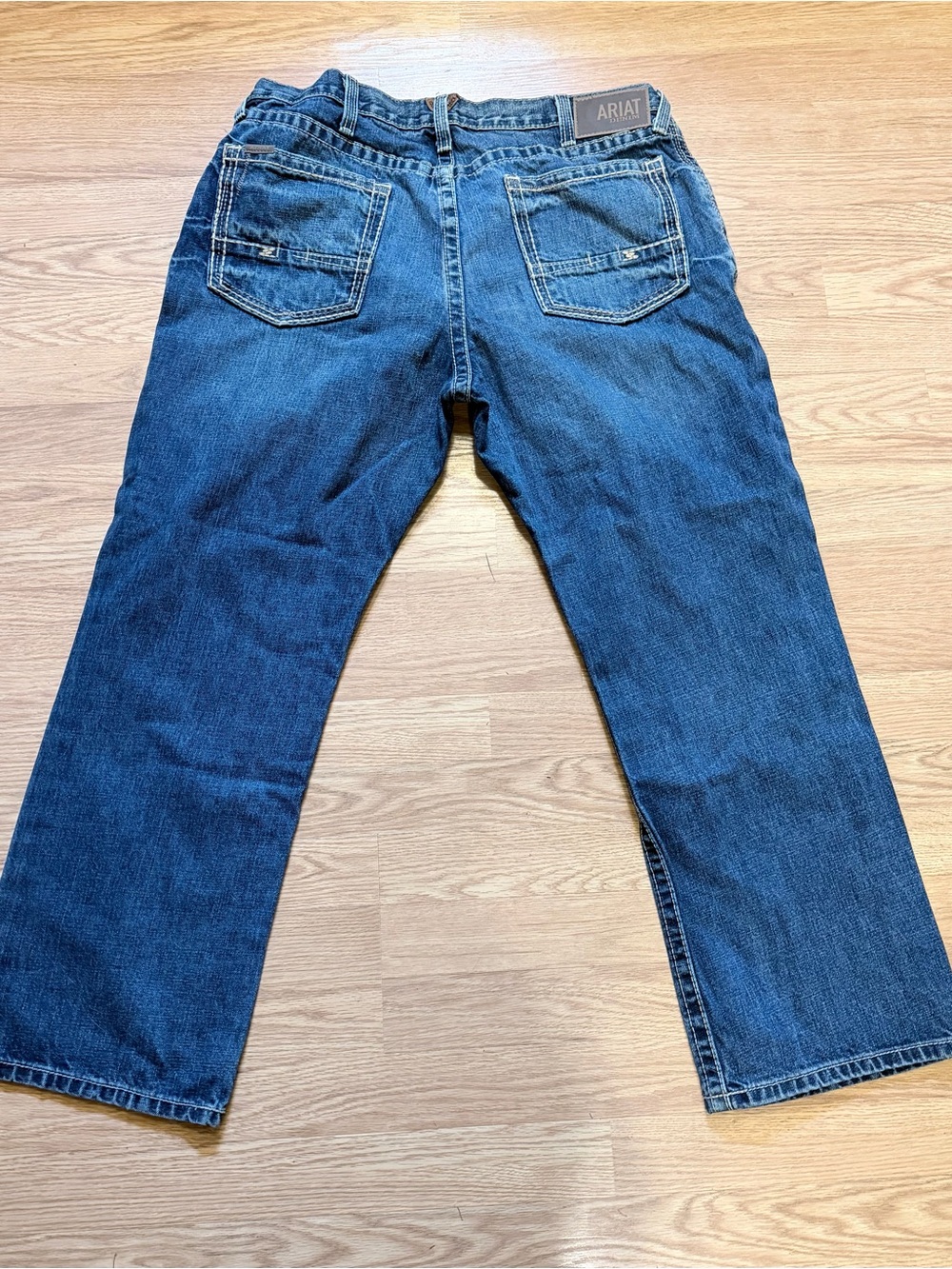 Ariat Men's Dark Blue Relaxed Straight Jeans 38/30
